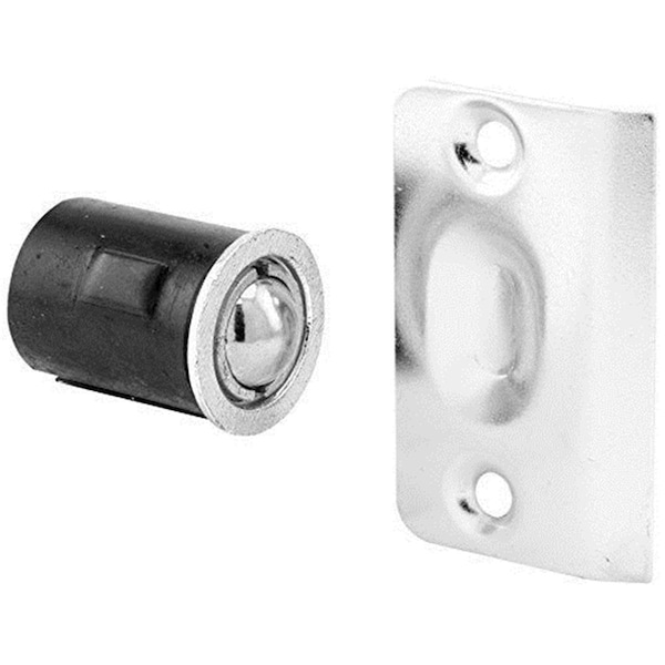 Keen Prime-Line Products N 7334 Drive-In Ball Catch with Strike Plate, Nickel Finish - Large KE2036889 - main